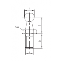 Sworzeń kulowy - 25014